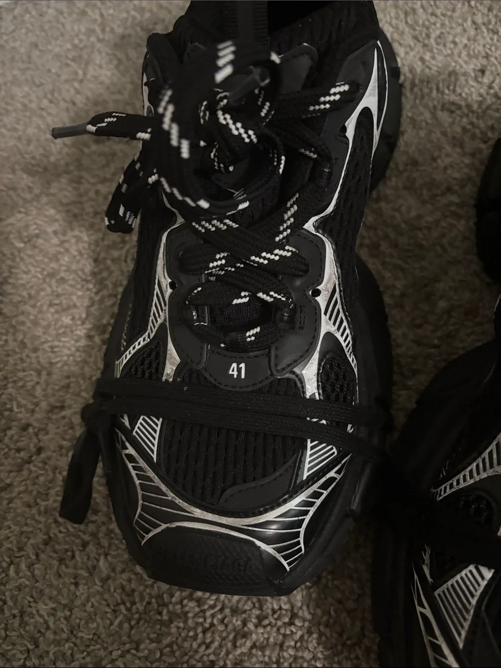 Balenciaga Black and White 3xl Shoe